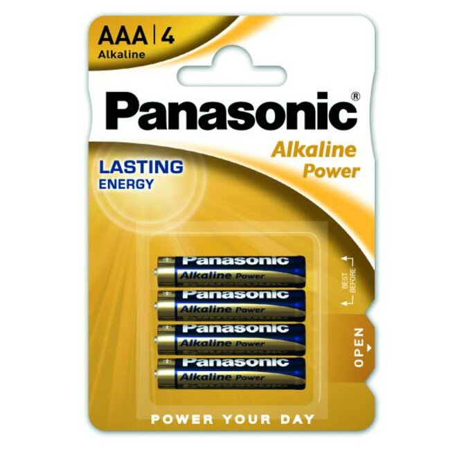 Panasonic LR03 Alkaline Power (alkalická; AAA; 1,5V; BL4) 4ks - Blister