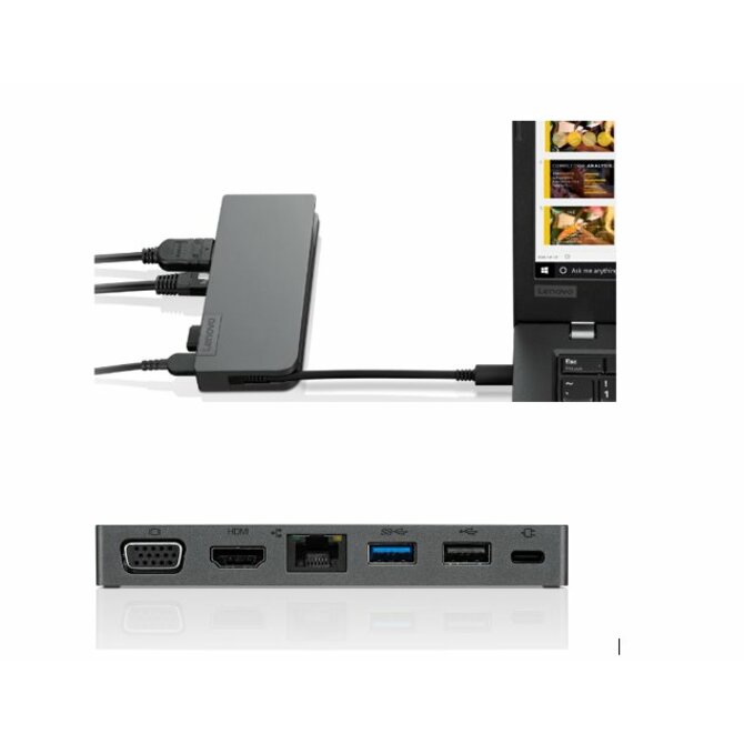 Lenovo Hub ThinkPad USB-C Travel Hub (VGA, HDMI, 2xUSB, RJ45)