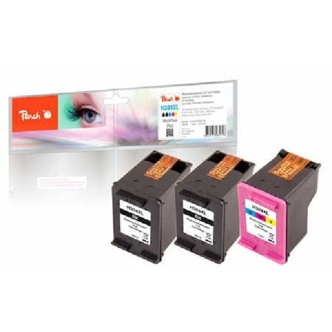 PEACH kompatibilní cartridge HP No 304XL MultiPack Plus, 2 x black, 1 x color