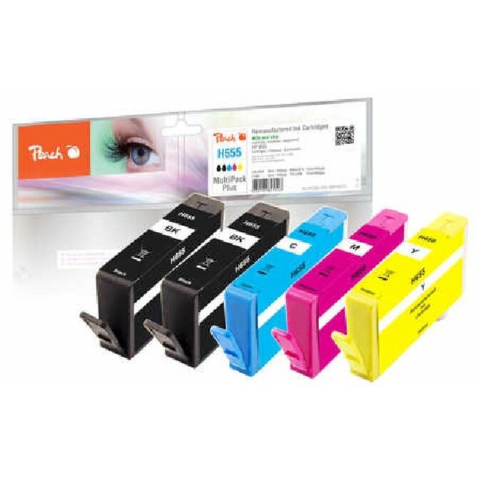 PEACH kompatibilní cartridge HP No 655 MultiPack Plus, InkLevel, 2x19, 3x12 ml. 