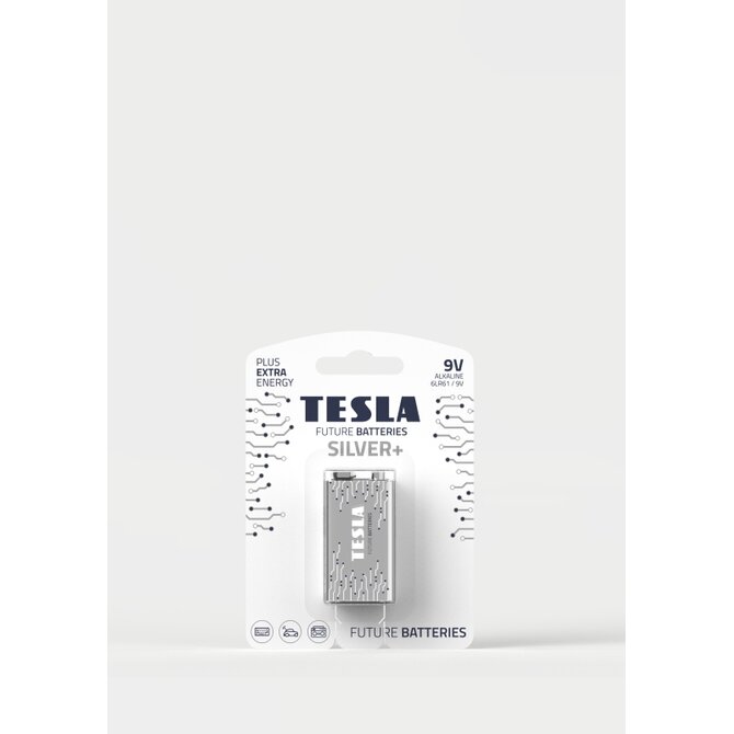 Tesla 9V SILVER+ alkalická, 1 ks, ND 