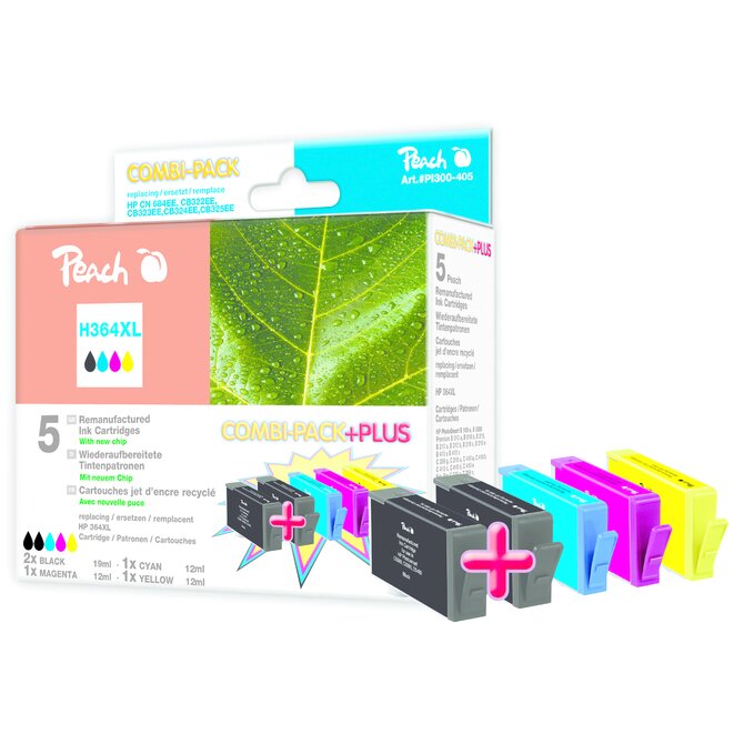 PEACH kompatibilní cartridge HP No 364XL MultiPack Plus, 2xbk, c, m, y