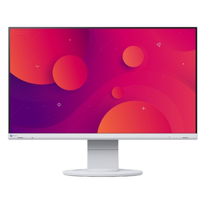 EIZO 24" EV2460-WT, 1920 × 1080, IPS,16:9, 5ms, 250 cd/m2, 1000:1, DP/HDMI/DVI/Dsub, ultraslim rám., bílý