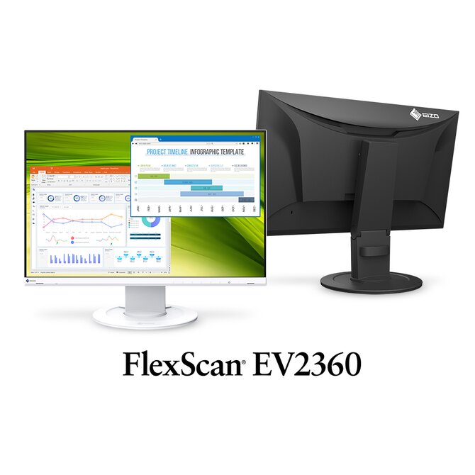 EIZO 23" EV2360-BK,IPS-LED, 16:10, 1920 x 1200, 1000:1, 250 cd/m2, černý