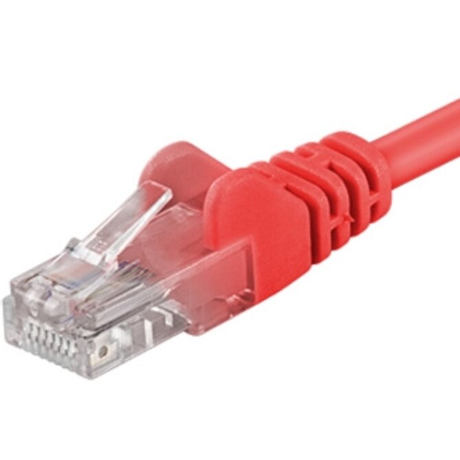 Premiumcord Patch kabel CAT6a S-FTP, RJ45-RJ45, AWG 26/7 0,25m červená