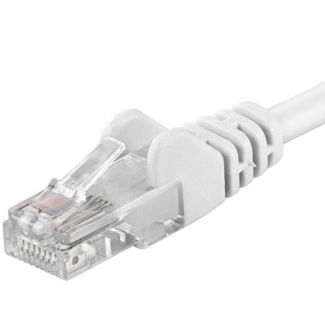 Premiumcord Patch kabel CAT6a S-FTP, RJ45-RJ45, AWG 26/7 1m bílá