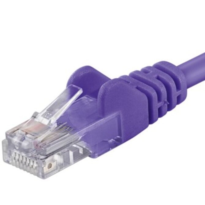 Premiumcord Patch kabel CAT6a S-FTP, RJ45-RJ45, AWG 26/7 5m fialová