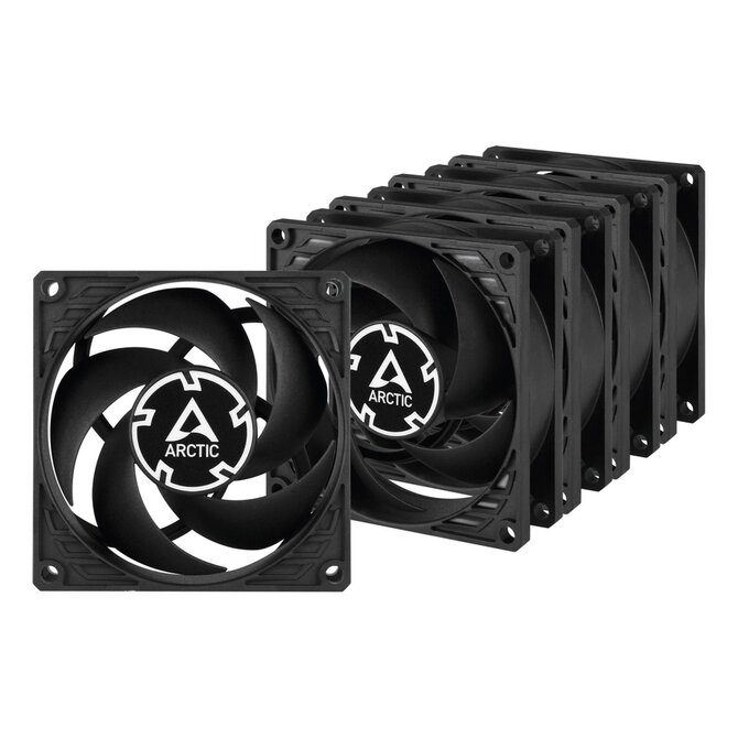 ARCTIC P8 PWM PST, 80x80x25 mm case fan, 3000 RPM, 4-pin, value pack 5ks