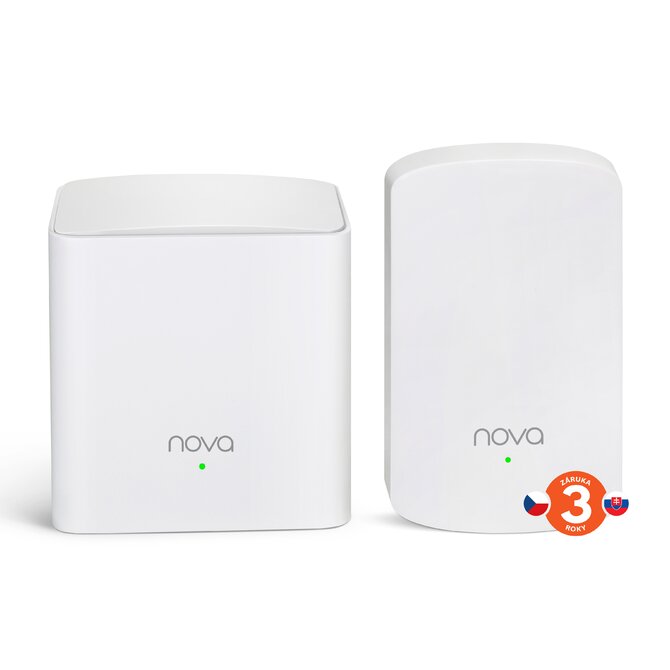 Tenda MW5 (2-pack) - Wireless AC MESH systém 802.11ac/a/b/g/n, 2x GLAN/GWAN, 2x LAN 