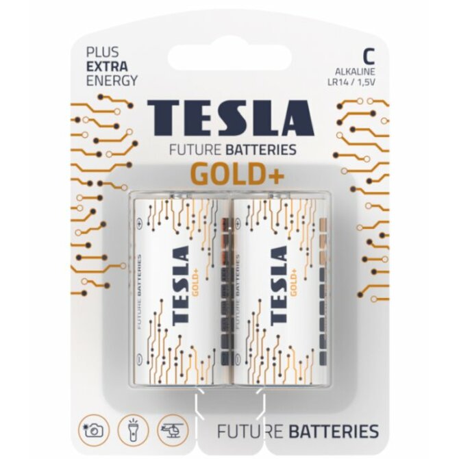 Tesla C GOLD+ alkalická, 2 ks, ND