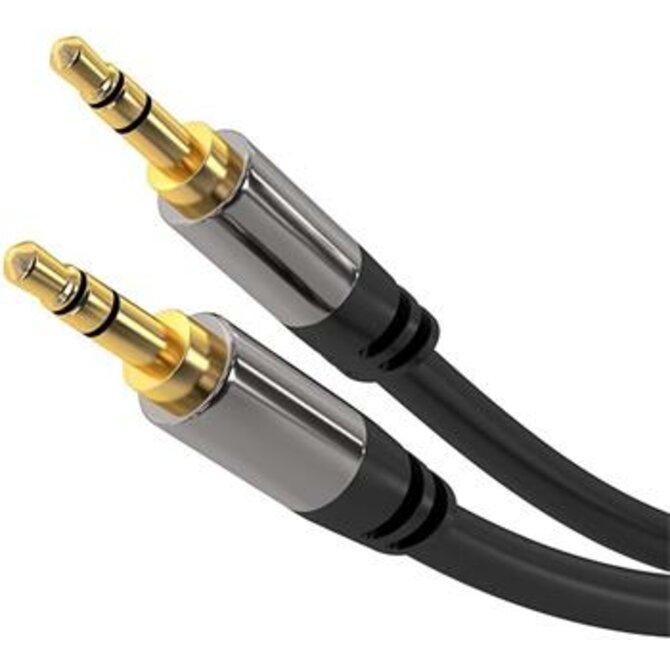 PremiumCord HQ stíněný kabel stereo Jack 3.5mm - Jack 3.5mm M/M 3m