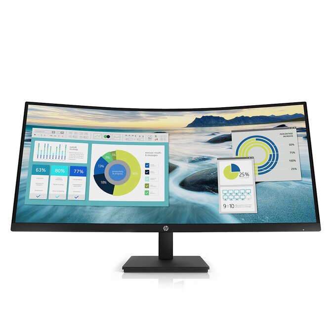 HP LCD P34hc 34"/3440x1440/5ms/250nits/3500:1/DP/HDMI/USB-C(DP, 65W out)/USB 3.2 4x/3w/Repro