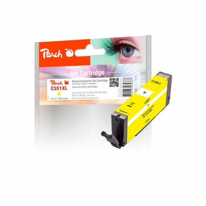 PEACH kompatibilní cartridge Canon CLI-551Y, yellow, 8,5 ml