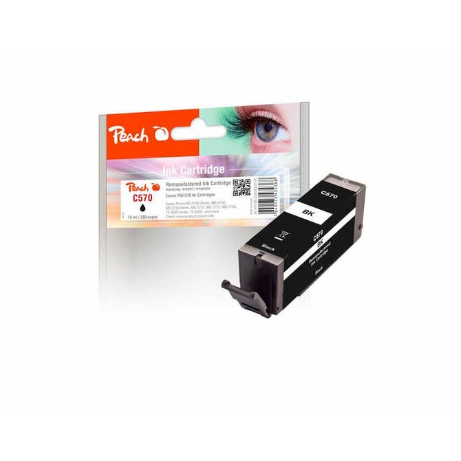 PEACH kompatibilní cartridge Canon PGI-570, black, 13 ml