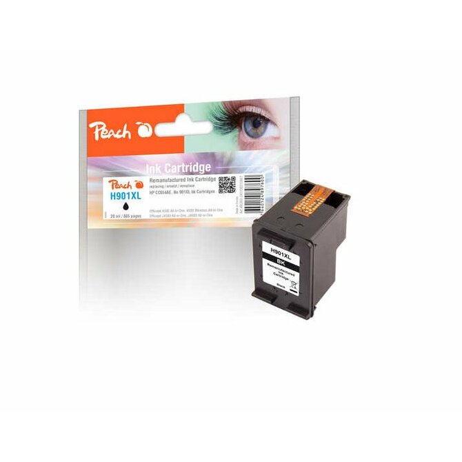 PEACH kompatibilní cartridge HP CC654AE No.901XL, Black, 20 ml