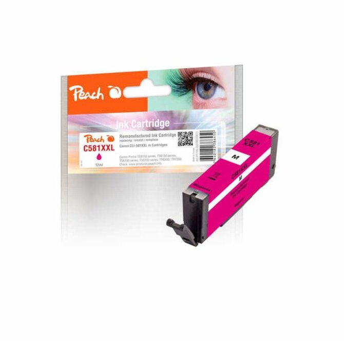 PEACH kompatibilní cartridge Canon CLI-581XXL, 1996C001, magenta, 12 ml