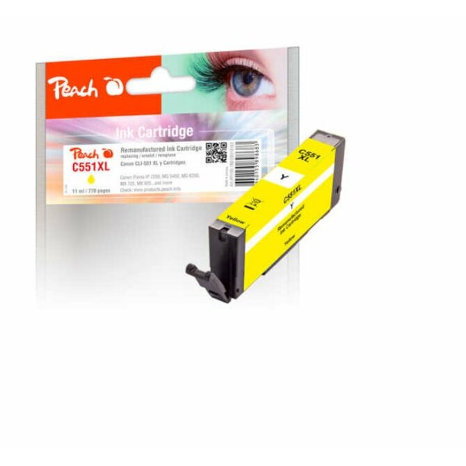 PEACH kompatibilní cartridge Canon CLI-551XL, yellow, 11 ml