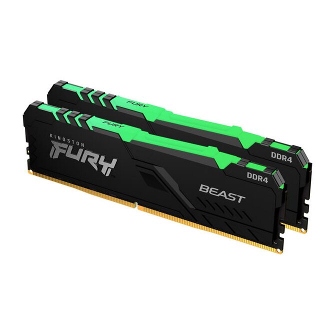 KINGSTON 16GB 3600MHz DDR4 CL17 DIMM (Kit of 2) FURY Beast RGB