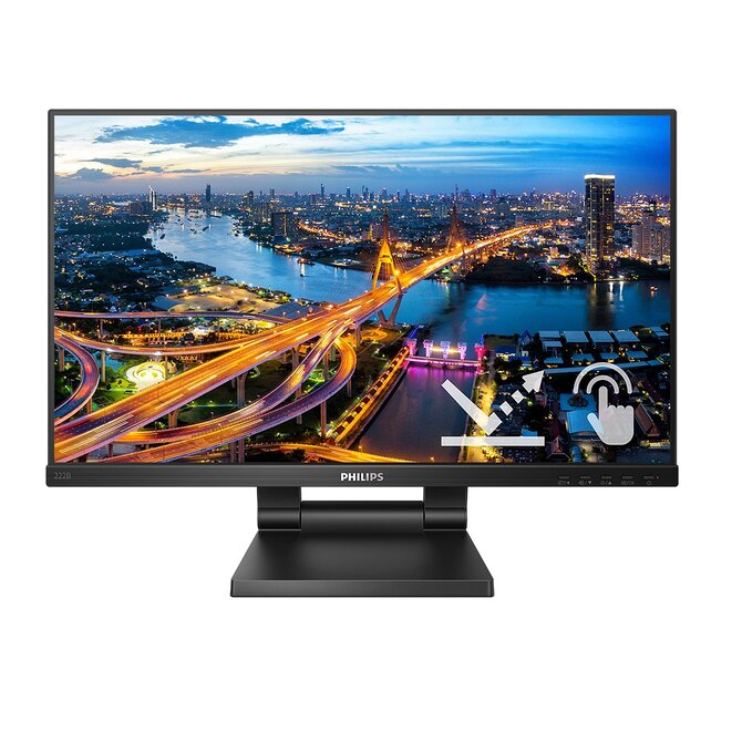 Philips LCD 222B1TC 21,5" 16:9 IPS Touch/1920x1080@60Hz/4ms/250cd/VGA/HDMI/DP/3xUSB/Repro/HAS/VESA