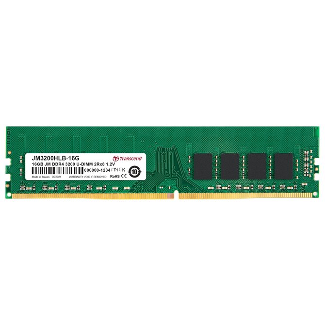 Transcend paměť 16GB DDR4 3200 U-DIMM (JetRam) 2Rx8 CL22