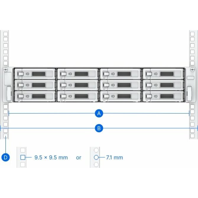 Synology 1/2/3U Rack Rail kit