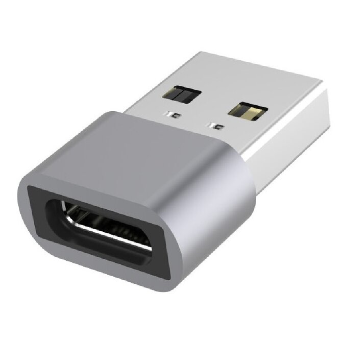 PremiumCord Aluminium USB C female - USB2.0 A Male adaptér