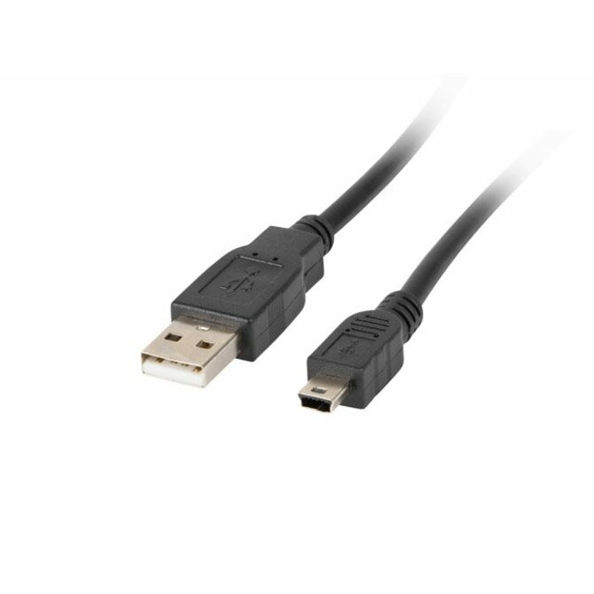 LANBERG USB MINI (M) na USB-A (M) 2.0 kabel 1,8m, černý (CANON) 