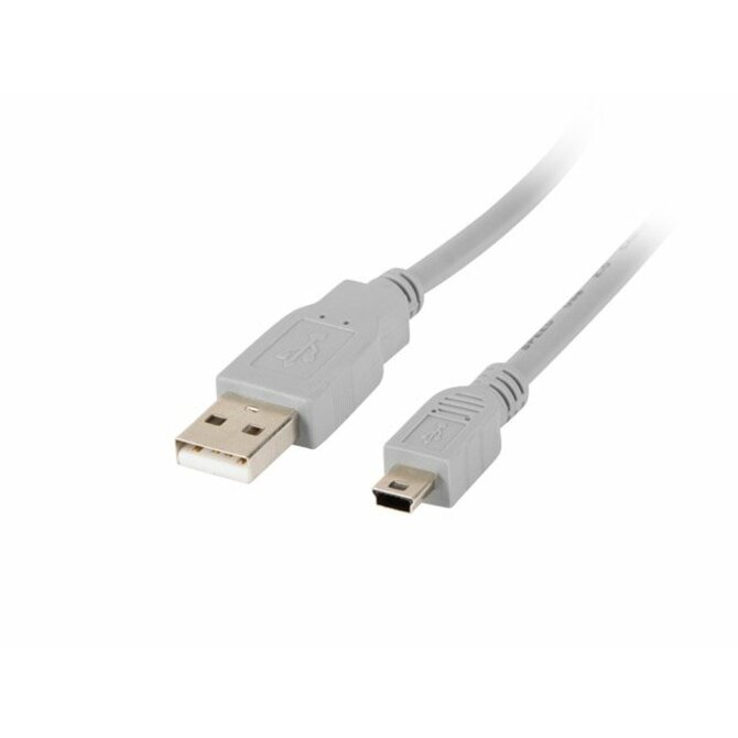 LANBERG USB MINI (M) na USB-A (M) 2.0 kabel 1,8m, šedý (CANON) 