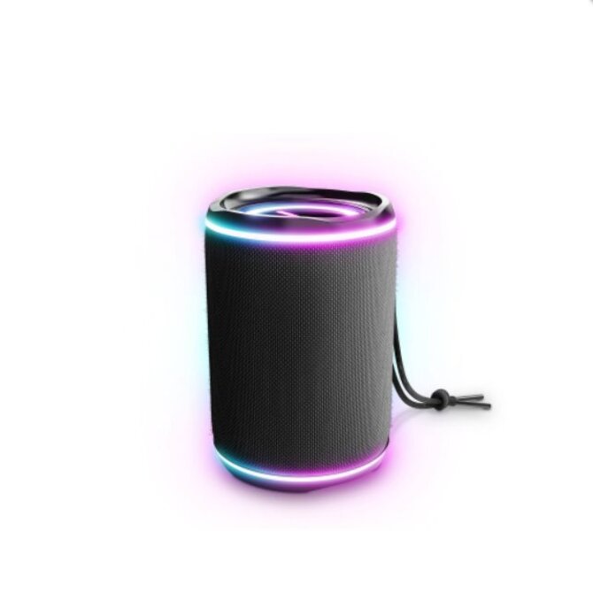 Energy Sistem Urban Box Black Supernova, voděodolný Bluetooth 5.1 repráček, 16 W, pestrá nabídka RGB světelných efektů