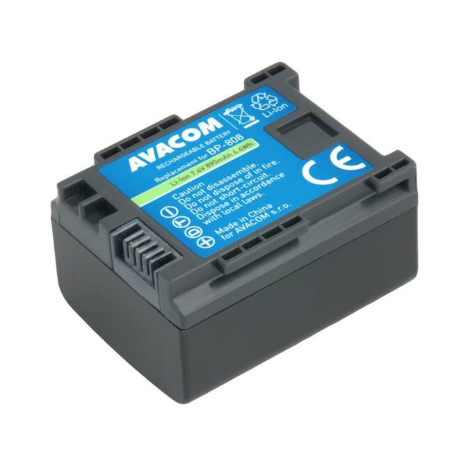 Avacom náhradní baterie Canon BP-808 Li-ion 7.4V 890mAh 6.6Wh