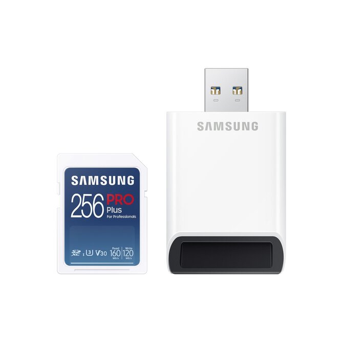 Samsung/SDXC/256GB/180MBps/USB 3.0/USB-A/Class 10/+ Adaptér