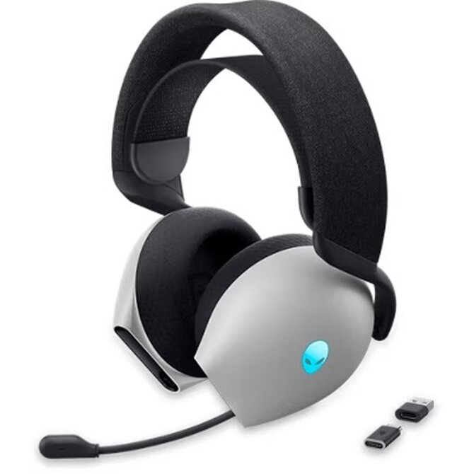 Alienware Dual Mode Wireless Gaming Headset - AW720H (Lunar Light)