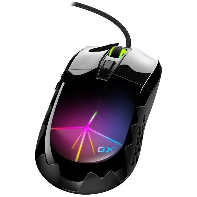 Genius GX Gaming Scorpion M715, Myš, herní, drátová, optická, 3D RGB podsvícení, 800-7200DPI, 6 tlačítek, USB, černá