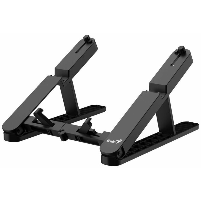 Genius G-Stand M200, Podstavec, pro notebook/tablet/telefon 10–17", nastavitelný, skládací, nosnost 10kg, černý