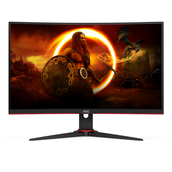 AOC LCD herní C27G2E 27" zakřivený VA/1920x1080@165Hz/1ms/250cd/VGA/2xHDMI/DP/VESA