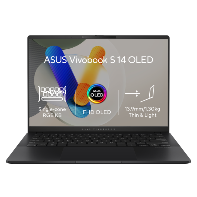 ASUS Vivobook S 14 OLED - Ryzen 7 8845HS/16GB/1TB SSD/14"/WUXGA/OLED/2y PUR/Win 11 Home/černá