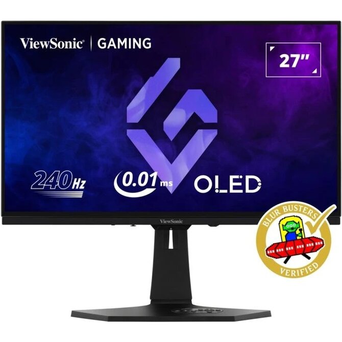 Viewsonic XG272-2K-OLED 27" 2K QHD OLED 2560x1440/450cd/0,02ms/240Hz/2xHDMI/DP/USB-C/USB-A,B/VESA/Repro