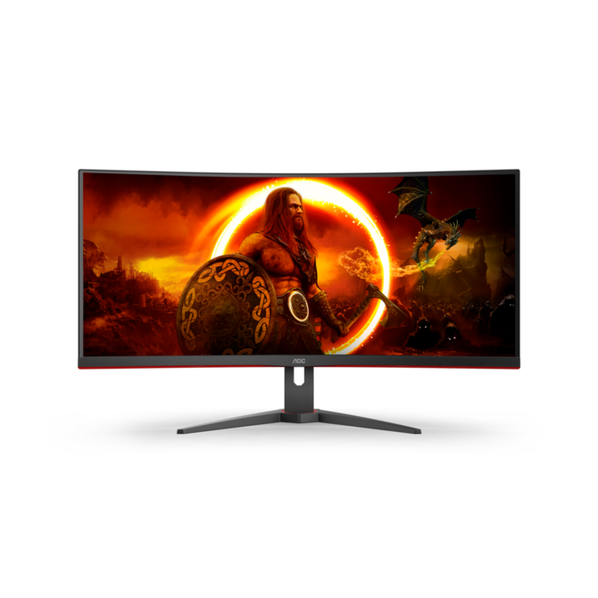 AOC LCD herní CU34G2XE 34" zakřivený VA/3440x1440@144Hz/1ms/300cd/HDMI/DP/VESA