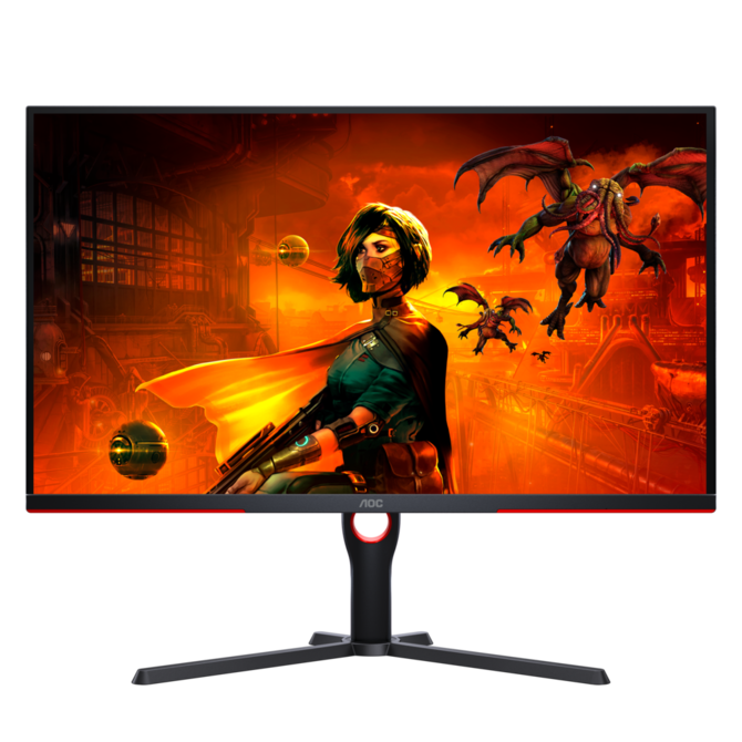 AOC LCD herní U32G3X/BK 31,5" IPS 4K/3840x2160@1444Hz/1ms/400cd/2xHDMI/2xDP/Pivot/HAS/VESA