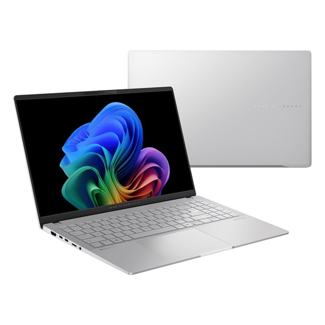 ASUS Vivobook S 15 OLED-Snapdragon X Elite X1E 78 100/32GB/1TB SSD/Qualcomm Adreno/15,6"/3K/OLED/2yPUR/Win11Home/stříbrn