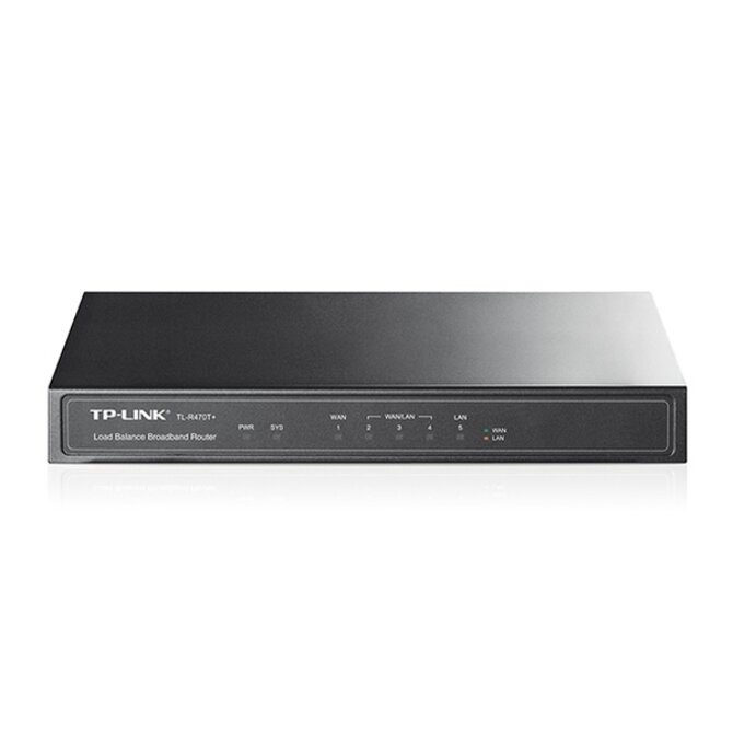 TP-Link TL-R470T+ 5-port Multi-Wan Router, 1x LAN, 1x WAN, 3x LAN/WAN