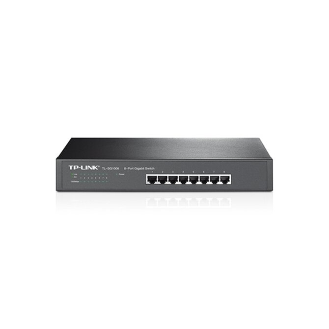 TP-Link TL-SG1008 Switch 8xTP 10/100/1000Mbps 19"rackmount