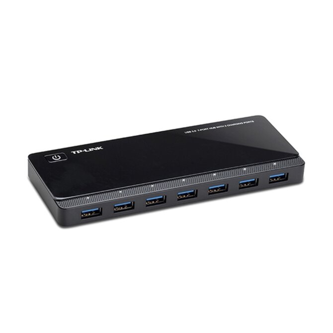 TP-Link UH720, 7 ports USB 3.0 Hub, Desktop, 2x nabíjecí port a 12V/2.4A power adapter included