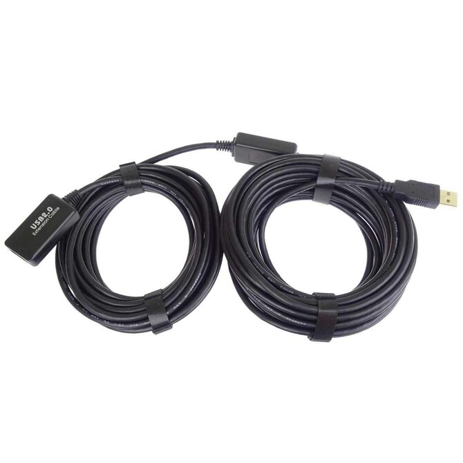 PremiumCord USB 2.0 repeater a prodlužovací kabel A/M-A/F 10m