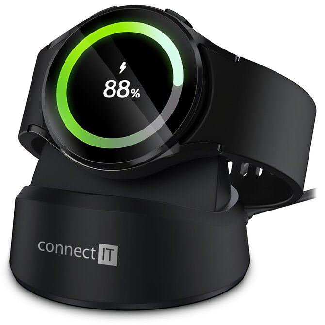 CONNECT IT WatchCharger bezdrátová nabíječka kompatibilní se Samsung, ČERNÁ