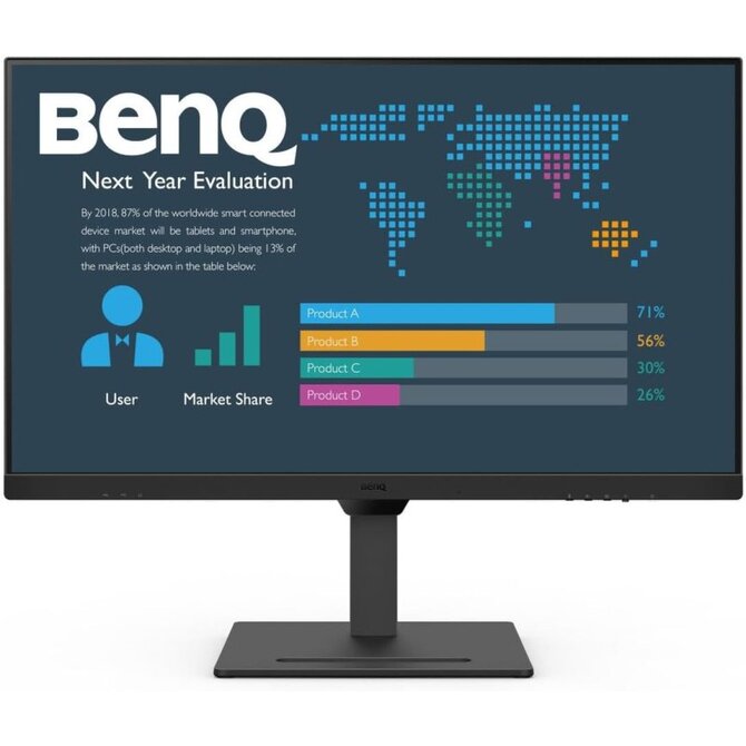 BenQ LCD BL2490T 23,8" IPS/1920×1080/100 Hz/5ms/DP/2xHDMI/Jack/VESA/Repro/Flicker-free