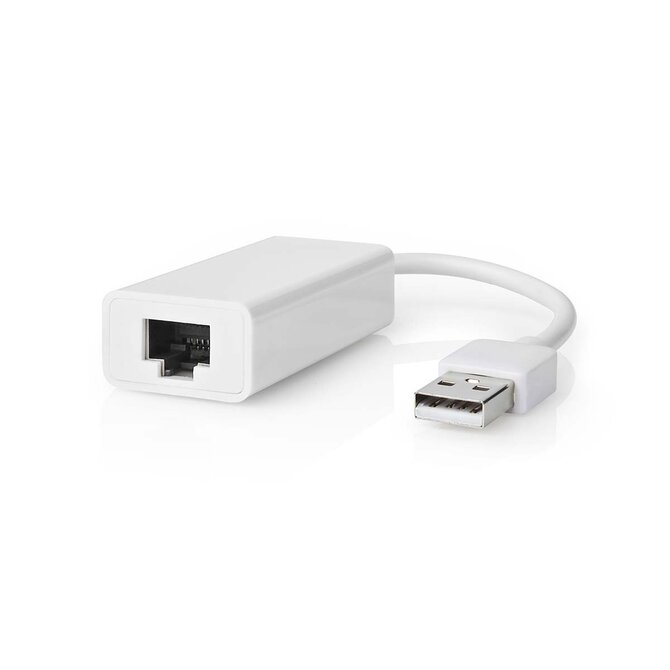 Nedis CCGB60950WT02 - Síťový adaptér USB | USB 2.0 | 100 Mbps | USB-A Zástrčka | RJ45 Zásuvka | 0.20 m | Bílá 