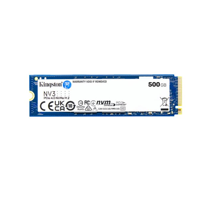 Kingston Flash SSD 500G NV3 M.2 2280 PCIe 4.0 NVMe SSD 