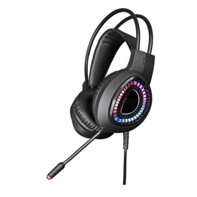 VARR GAMING RGB HEADPHONES 40MM WITH MIC USB 7.1 FOR PC & PS5 BLACK