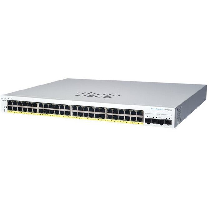 Cisco CBS220 48FP-4X-EU - 48xGbE,4xSFP+,48xPoE+, 740W - REFRESH